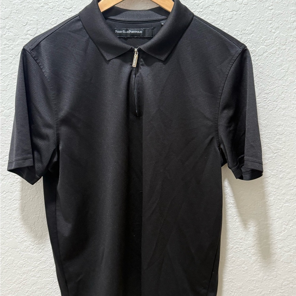 Perry Ellis Black Polo Shirt